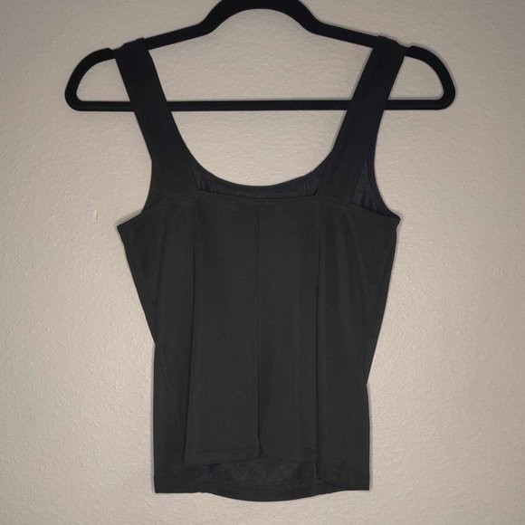 Black Fancy 90's Thick Strap Tank Top - Picture 2 of 4